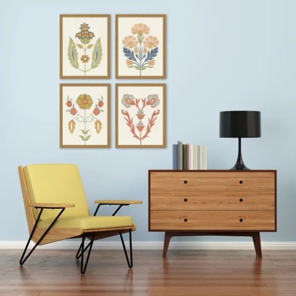 Kirkland's Home Framed Art-Flourish Framed Art Prints, Set Of 4