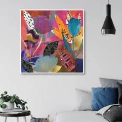 Kirkland's Home Framed Art-Flower Power Passion Framed Canvas Art Print