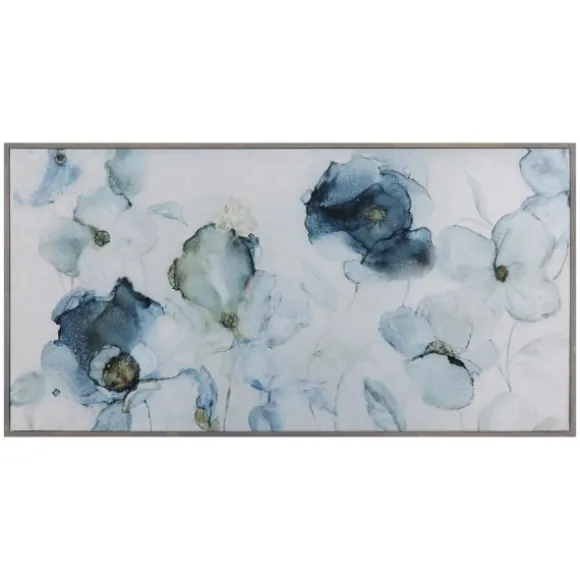 Kirkland's Home Framed Art-Flowering Indigo Floral Framed Art Print