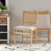 Kirkland's Home Accent Chairs-Folding Rat Cane Back Cushioned Chair
