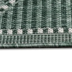 Kirkland's Home Outdoor Rugs-Forest Geo Lattice Outdoor Area Rug, 6X9