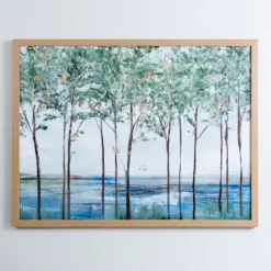 Kirkland's Home Framed Art-Forest Peak Wood Framed Art Print