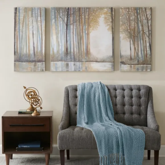 Kirkland's Home Canvas Art-Forest Reflections Canvas Art Prints, Set Of 3