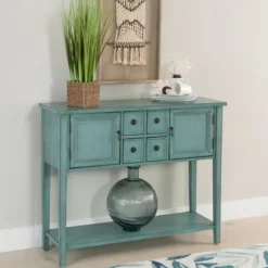 Kirkland's Home Console Tables-Franny Distressed Console Table