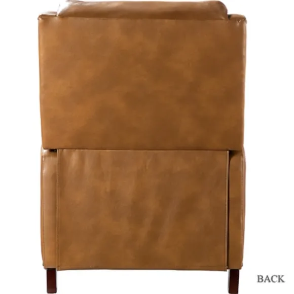 Kirkland's Home Accent Chairs-Full-Grain Leather Recliner Accent Chair