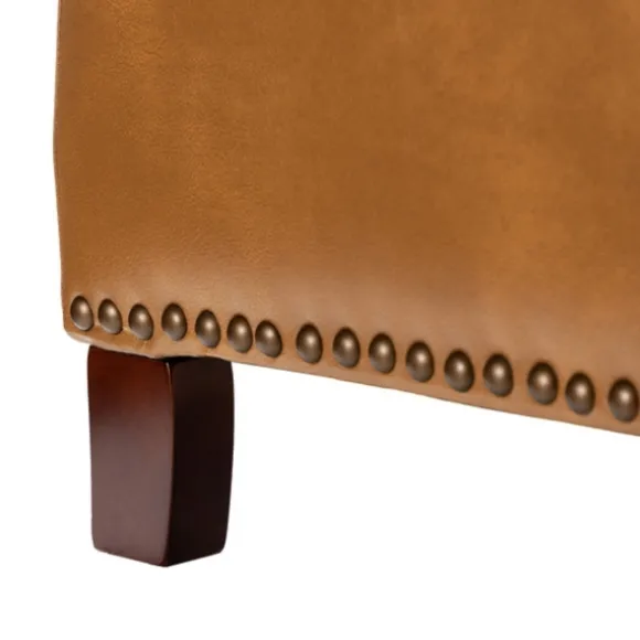 Kirkland's Home Accent Chairs-Full-Grain Leather Recliner Accent Chair