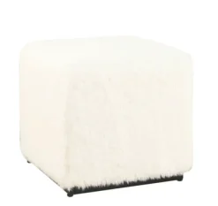 Kirkland's Home Benches & Ottomans-Fur Cube Ottoman