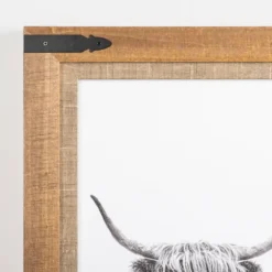 Kirkland's Home Framed Art-Furry Highland Cow Framed Art Print