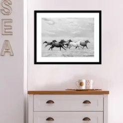 Kirkland's Home Framed Art-Galloping Wild Horses Framed Wall Art