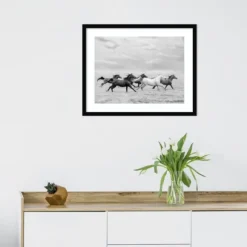 Kirkland's Home Framed Art-Galloping Wild Horses Framed Wall Art