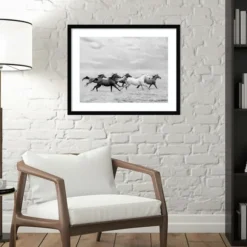 Kirkland's Home Framed Art-Galloping Wild Horses Framed Wall Art