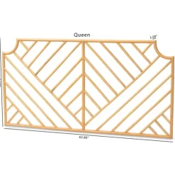Kirkland's Home Beds & Headboards-Geometric Weave Rat Queen Headboard