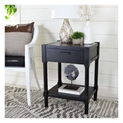 Kirkland's Home Accent & End Tables-Geometrical Industrial Pull Accent Table