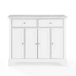 Kirkland's Home Kitchen Islands & Bar Carts-Gia All Marble Kitchen Island