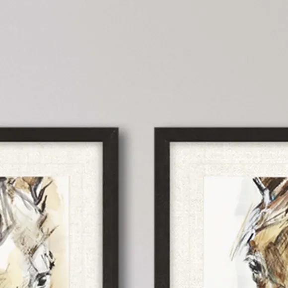 Kirkland's Home Framed Art-Gift Horse Giclee Espresso Framed Prints, Set Of 2