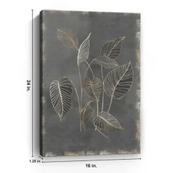 Kirkland's Home Canvas Art-Gilded Botanical Iii Canvas Art Print