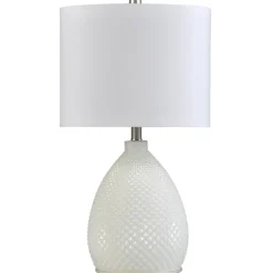 Kirkland's Home Table Lamps-Glass Diamond Table Lamp
