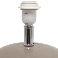 Kirkland's Home Table Lamps-Glass Short Oval Table Lamp