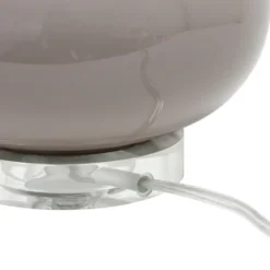Kirkland's Home Table Lamps-Glass Short Oval Table Lamp