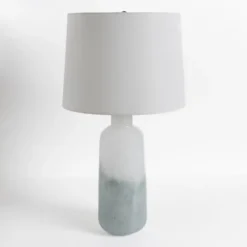 Kirkland's Home Table Lamps-Glazed Blue And Ombre Table Lamp