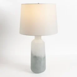 Kirkland's Home Table Lamps-Glazed Blue And Ombre Table Lamp