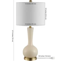 Kirkland's Home Table Lamps-Glazed Glass Teardrop Table Lamp