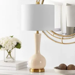 Kirkland's Home Table Lamps-Glazed Glass Teardrop Table Lamp