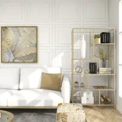 Kirkland's Home Bowl Filler-Gold And Ivory Wooden Bead 2-Pc. Orb Set