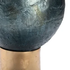 Kirkland's Home Table Lamps-Gold And Navy Ombre Glass Orb Table Lamp