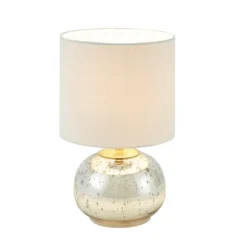 Kirkland's Home Table Lamps-Gold And Silver Mercury Glass Table Lamp
