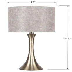 Kirkland's Home Table Lamps-Gold And Tapered Table Lamps, Set Of 2