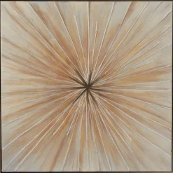 Kirkland's Home Canvas Art-Gold Contemporary Burst Framed Canvas Art Print