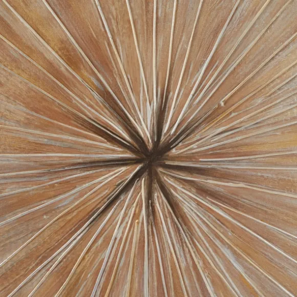 Kirkland's Home Canvas Art-Gold Contemporary Burst Framed Canvas Art Print