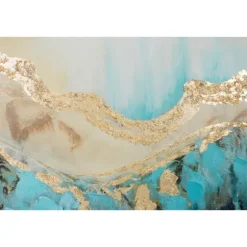 Kirkland's Home Framed Art-Gold Geode Slice Framed Canvas Art Print