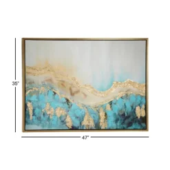 Kirkland's Home Framed Art-Gold Geode Slice Framed Canvas Art Print