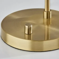 Kirkland's Home Table Lamps-Gold Metal And Dual Glass Shade Table Lamp