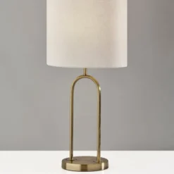 Kirkland's Home Table Lamps-Gold Metal Arched Table Lamp