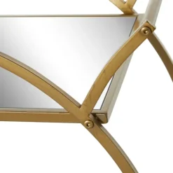 Kirkland's Home Kitchen Islands & Bar Carts-Gold Metal Circular Bar Cart