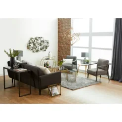 Kirkland's Home Kitchen Islands & Bar Carts-Gold Metal Circular Bar Cart