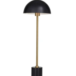 Kirkland's Home Table Lamps-Gold Metal Dome Shade Table Lamp