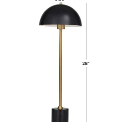 Kirkland's Home Table Lamps-Gold Metal Dome Shade Table Lamp