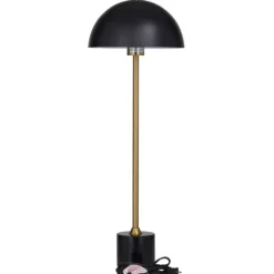 Kirkland's Home Table Lamps-Gold Metal Dome Shade Table Lamp