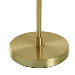 Kirkland's Home Table Lamps-Gold Metal Glass Task Shade Table Lamp