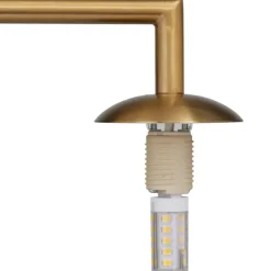 Kirkland's Home Table Lamps-Gold Metal Smoked Glass Shade Table Lamp