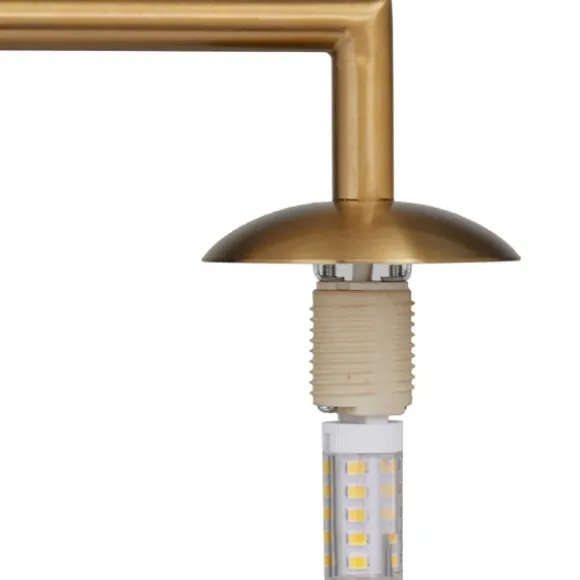 Kirkland's Home Table Lamps-Gold Metal Smoked Glass Shade Table Lamp