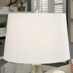 Kirkland's Home Table Lamps-Gold Ribbed Mercury Glass Table Lamp