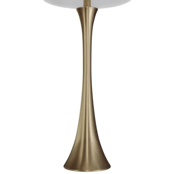 Kirkland's Home Table Lamps-Gold Sparkle Shade Tapered Table Lamps, Set Of 2