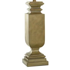 Kirkland's Home Table Lamps-Gold Traditional Rectangular Table Lamp