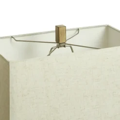 Kirkland's Home Table Lamps-Gold Traditional Rectangular Table Lamp