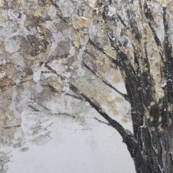 Kirkland's Home Framed Art-Gold Tree Rice Paper Framed Art Print